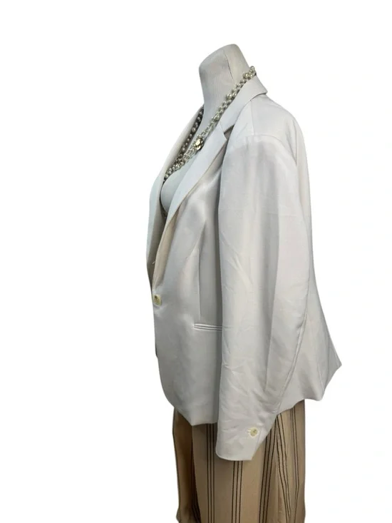 NWOT H&M White Single Breasted Blazer - Picture 5 of 16